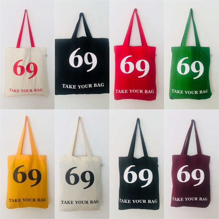 fair-trade cotton bags, Swiss design, premium quality, world wide shipping. Be green -TAKE YOUR BAG, tote bag, shopping bag, Einkaufstasche, organic cotton