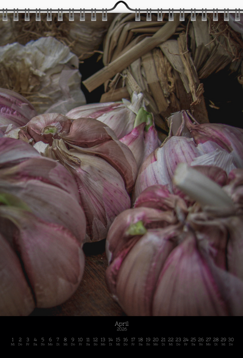 Tomas Rodak, Calendar 2026, Wandkalender 2026, VEGETARIAN, vegetarisch, vegan, Kalendar, New year, neues Jahr, Neujahr, Kalendar, for sale by TOMs FLOWer CLUB