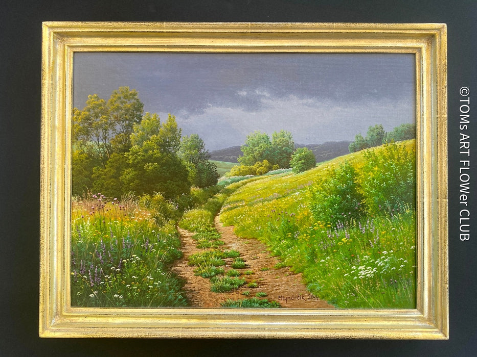 Emil Mlynarcik, Slovakia, Slowakei, slovenske umenie, Umenie Spisa, slowakische Kunst, Slovak art, Wiesenblumen, floral art collection, TOMs ART FLOWer CLUB, florale Kunst, green countryside, Stilleben, Landschaft, krajinka, zatisie, art for sale, TOMs FLOWer CLUB.