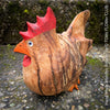 Handmade Chestnut Wooden Rooster, unique sculpture, art from TOMs FLOWer CLUB