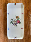 Rosenthal Kronach Germany, floral ceramic plate with the golden rim from the 1930s, offered for sale by TOMs FLOWer CLUB