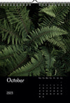 Calendar 2023, Wandkalender, Kalendar, New year, neues Jahr, Neujahr, navy rock, Kalendar, green leaf, grünes Blatt, minimalistisch, for sale by TOMs FLOWer CLUB.