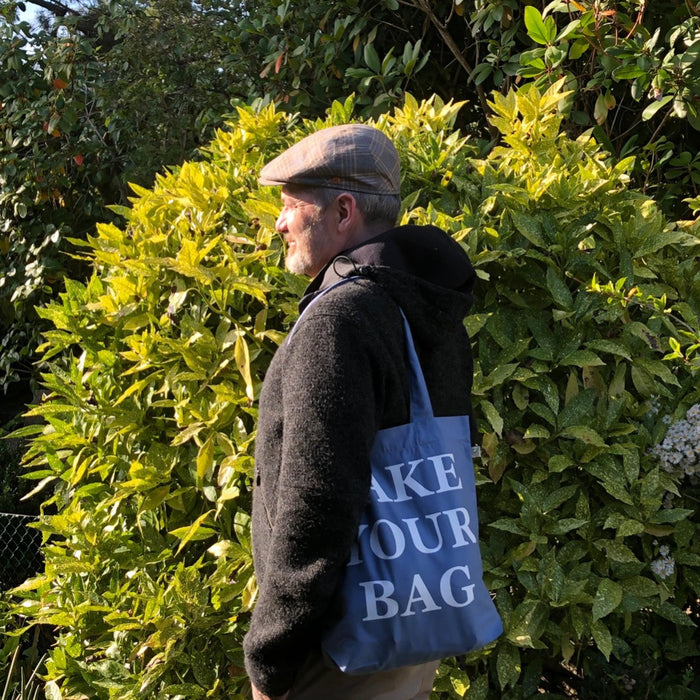 TAKE YOUR BAG - light blue bag - 36 x 40 x 7 cm