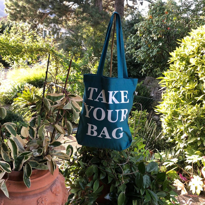 TAKE YOUR BAG - sea blue bag - 36 x 40 x 7 cm