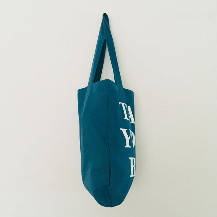 TAKE YOUR BAG - sea blue bag - 36 x 40 x 7 cm