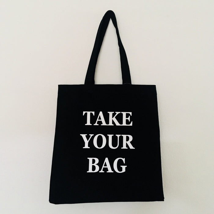 TAKE YOUR BAG - black bag - 39 x 41 x 14 cm
