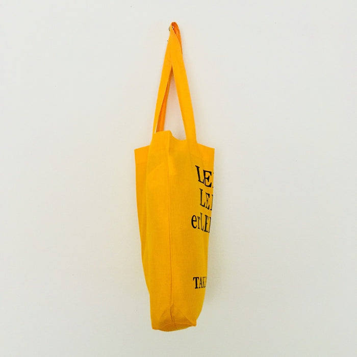 LEBEN LEBENd erLEBEN - gold-coloured bag - 36 x 40 x 7 cm
