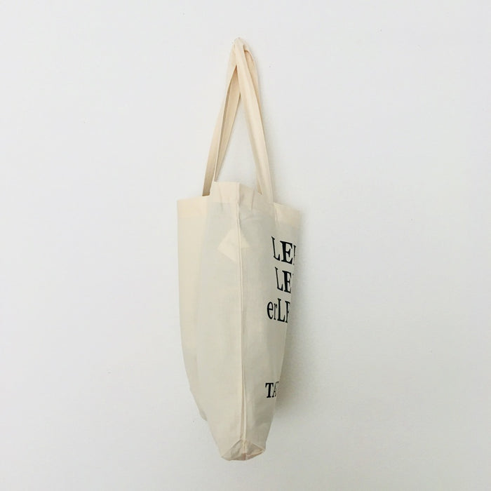 LEBEN LEBENd erLEBEN - beige bag - 36 x 40 x 7 cm