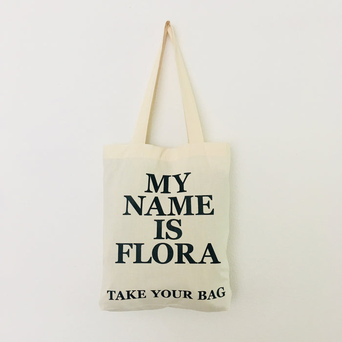 MY NAME IS FLORA - beige bag - 36 x 40 x 7 cm