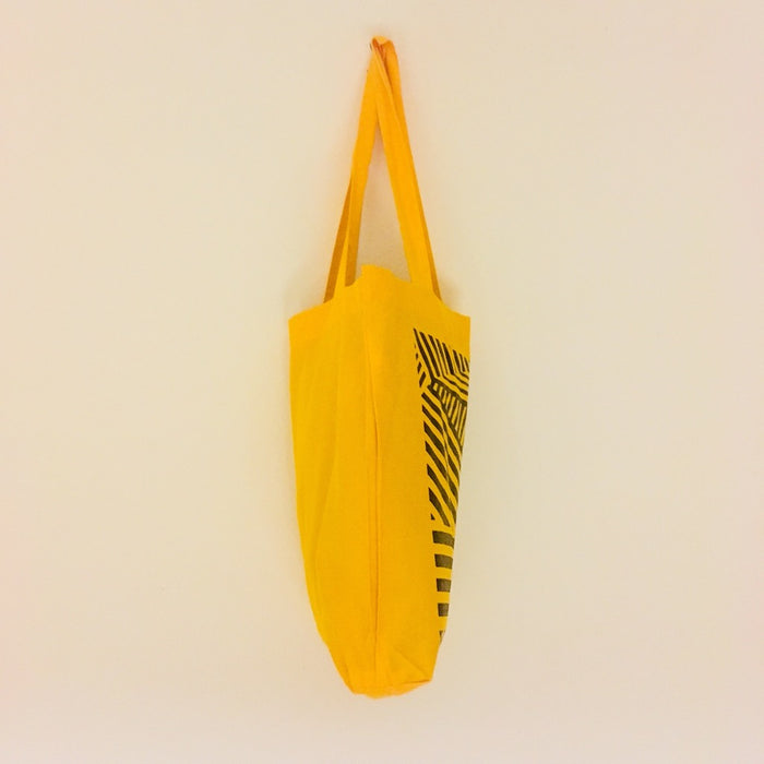 LINEAR - gold-coloured bag - 36 x 40 x 7 cm
