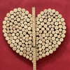Wooden heart to hang up on the wall for sale at TOMs FLOWer CLUB.