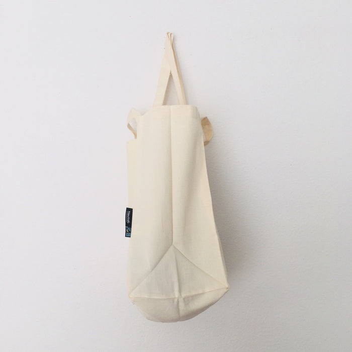 WATER DROP - beige bag with short and long handle - 35 x 38 x 20 cm
