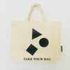 Beige TAKE YOUR BAG with black DIVERSITY design made of 100% organic cotton, NEUTRAL® and FAIRTRADE® certified.