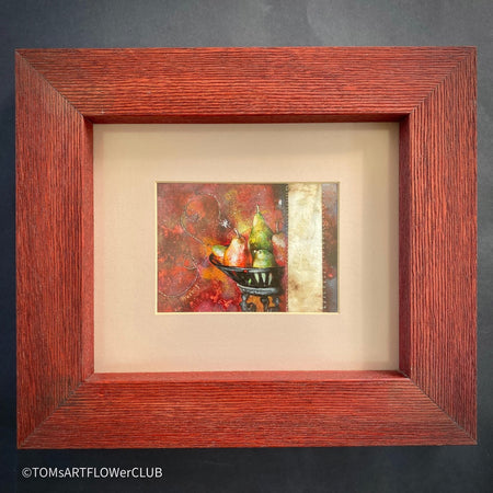 Dominique Tapparel, Autumn, 2006, mixed media on pape in wooden frame for sale at TOMs FLOWer CLUB