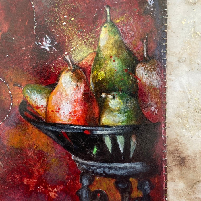 Dominique Tapparel, Autumn, 2006, mixed media on pape in wooden frame for sale at TOMs FLOWer CLUB