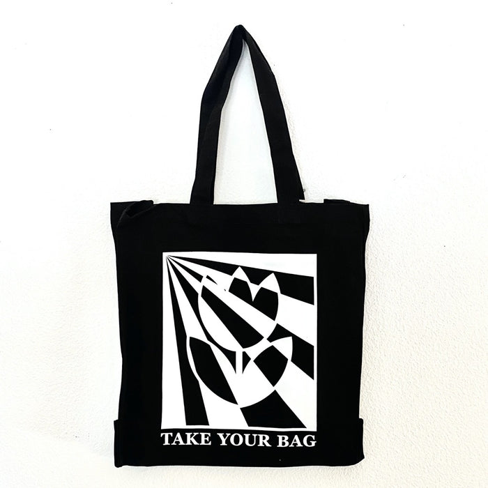 TULIP - black bag – 39 x 41 x 14 cm