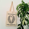 Monstera, Monstera friend, Baumwolltasche, Stofftasche, tote bag, shopping bag, TOMs FLOWer CLUB, TAKE YOUR BAG, organic cotton, bio Baumwolle. Einkaufen, Einkaufstasche 