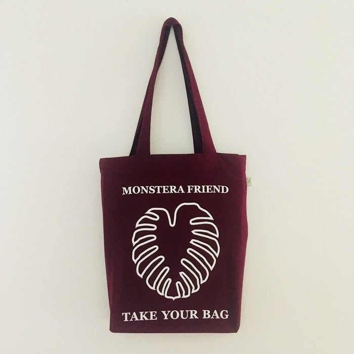 Monstera, Monstera friend, Baumwolltasche, Stofftasche, tote bag, shopping bag, TOMs FLOWer CLUB, TAKE YOUR BAG, organic cotton, bio Baumwolle. Einkaufen, Einkaufstasche 
