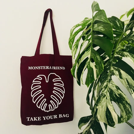 Monstera, Monstera friend, Baumwolltasche, Stofftasche, tote bag, shopping bag, TOMs FLOWer CLUB, TAKE YOUR BAG, organic cotton, bio Baumwolle. Einkaufen, Einkaufstasche 