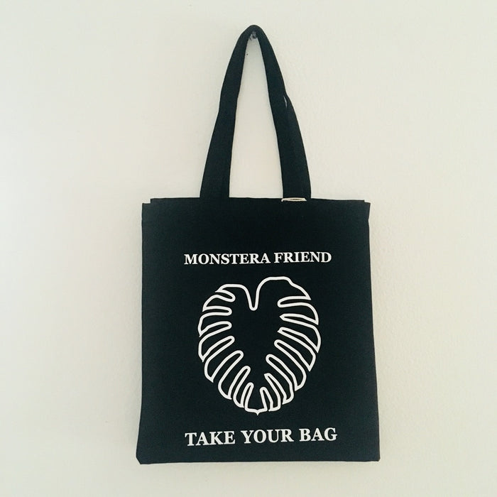 Monstera, Monstera friend, Baumwolltasche, Stofftasche, tote bag, shopping bag, TOMs FLOWer CLUB, TAKE YOUR BAG, organic cotton, bio Baumwolle. Einkaufen, Einkaufstasche 