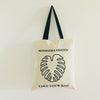 Monstera, Monstera friend, Baumwolltasche, Stofftasche, tote bag, shopping bag, TOMs FLOWer CLUB, TAKE YOUR BAG, organic cotton, bio Baumwolle. Einkaufen, Einkaufstasche 