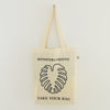 Monstera, Monstera friend, Baumwolltasche, Stofftasche, tote bag, shopping bag, TOMs FLOWer CLUB, TAKE YOUR BAG, organic cotton, bio Baumwolle. Einkaufen, Einkaufstasche 