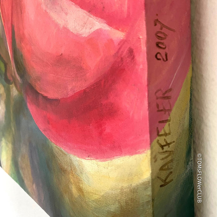 Vera Käufeler, Apple Blossom, Apfelblüte, Schweizer Künstler, rosa, pink pink lover, floral paintings for sale at TOMS FLOWer CLUB, online Kunstgalerie. 