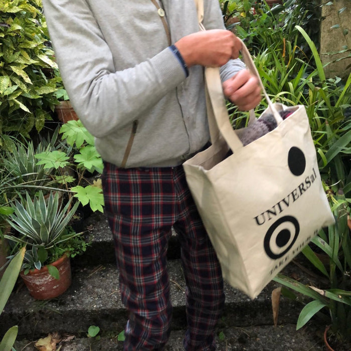 UNIVERSal Tote Bag – Organic Cotton - Fair Trade - beige bag - 39 x 41 x 14 cm