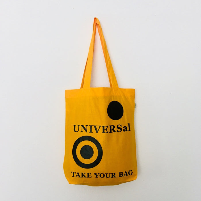 UNIVERSal Tote Bag – Organic Cotton - Fair Trade - gold-coloured bag - 36 x 40 x 7 cm