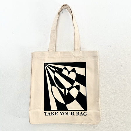 Organic cotton tote bag “Tulip” beige 39x41x14 cm – fair trade reusable bag at TOMs FLOWer CLUB